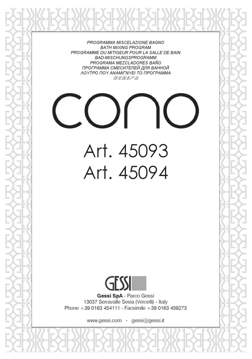 Gessi cono 45093 Bath Mixing Program