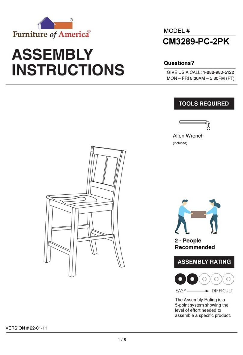 Furniture of America CM3289-PC-2PK User manual