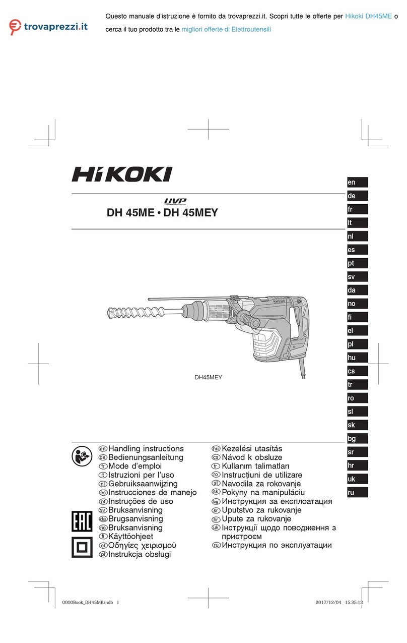 HIKOKI DH 45MEY Handling instructions