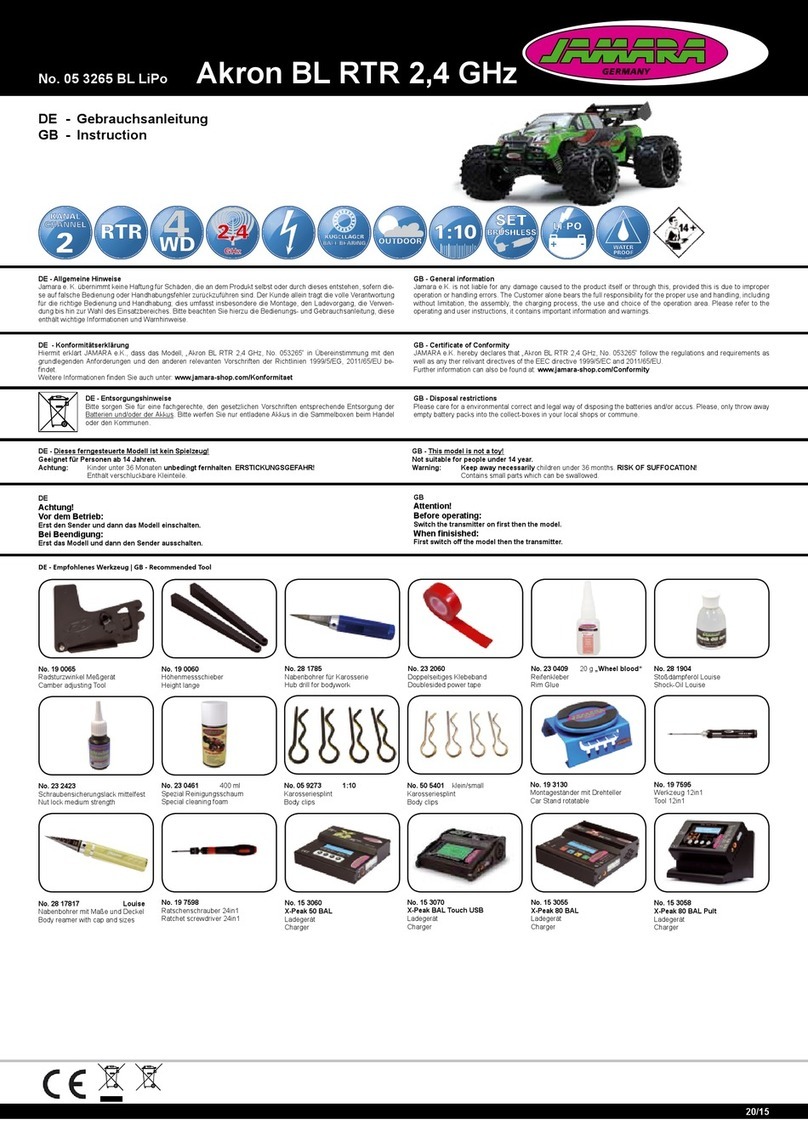 Jamara 05 3265 BL LiPo instructions Jamara 05 3265 BL LiPo instructions