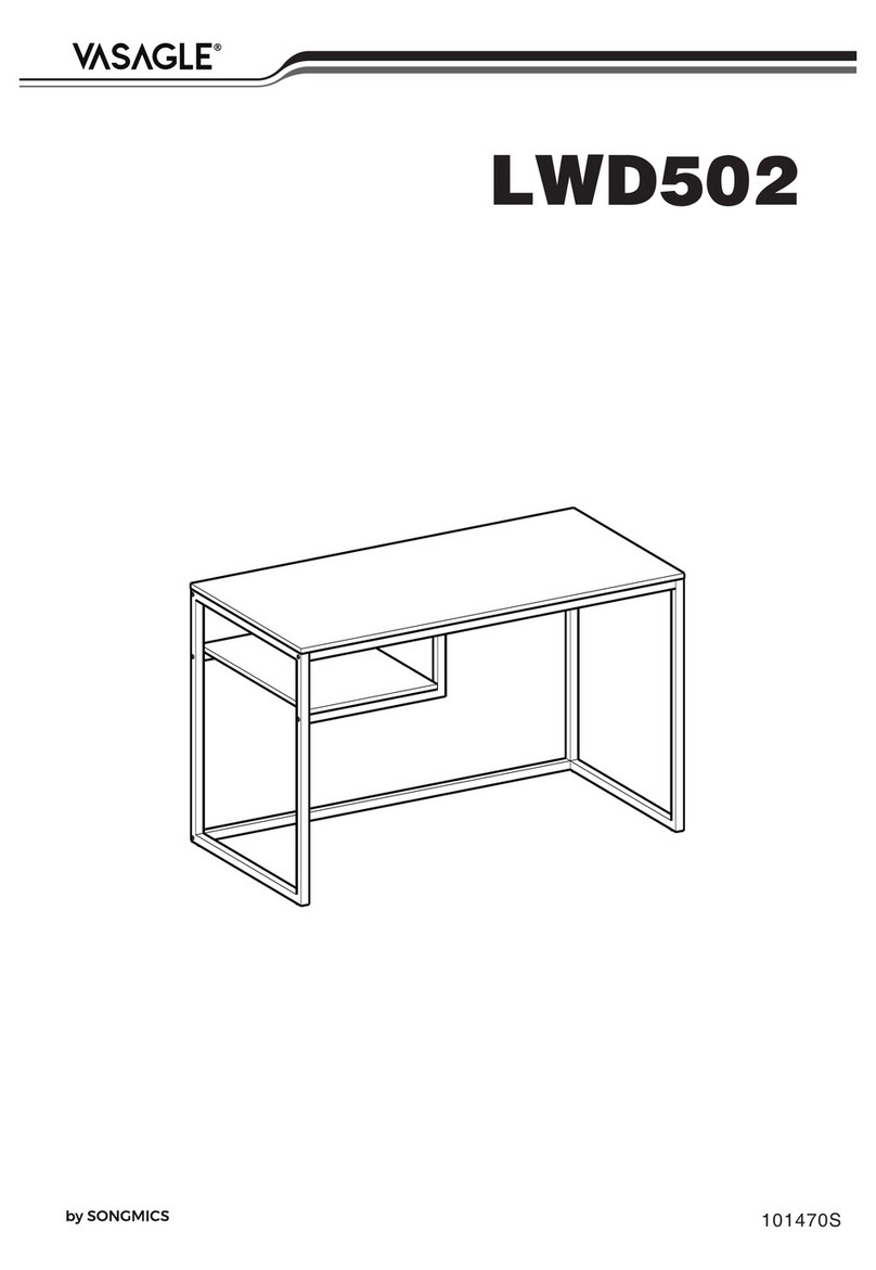 Songmics VASAGLE LWD502 quick start guide Songmics VASAGLE LWD502 quick start guide