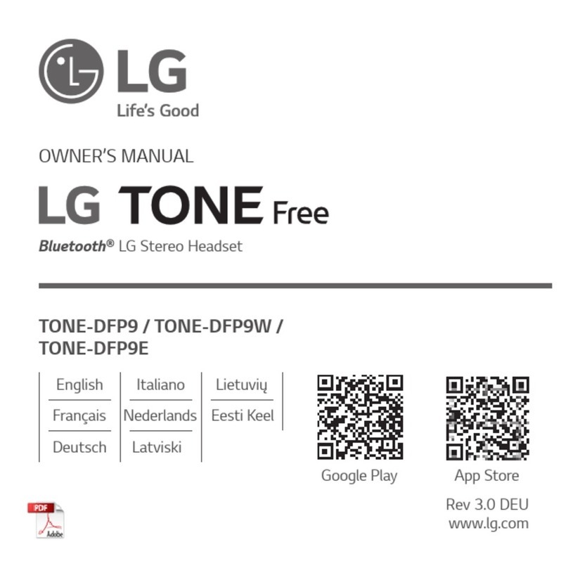 LG TONE Free TONE-DFP9W User manual