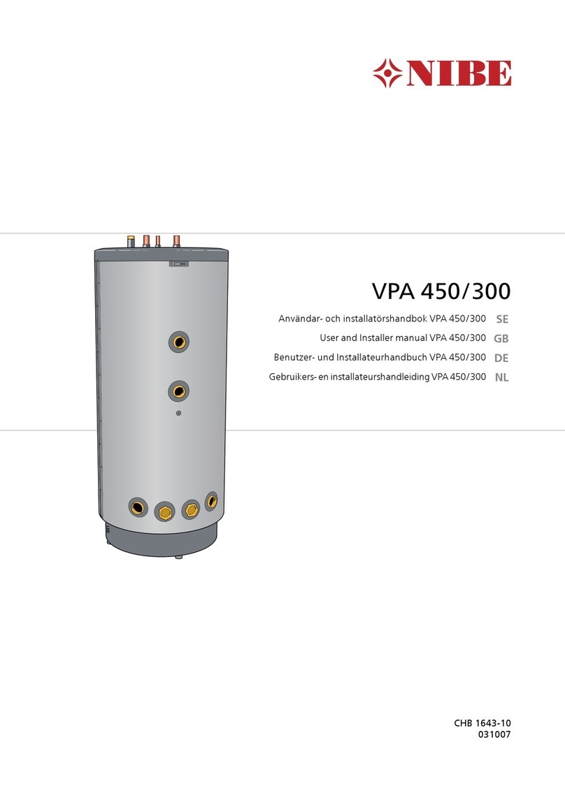 Nibe VPA 450 Use and care manual
