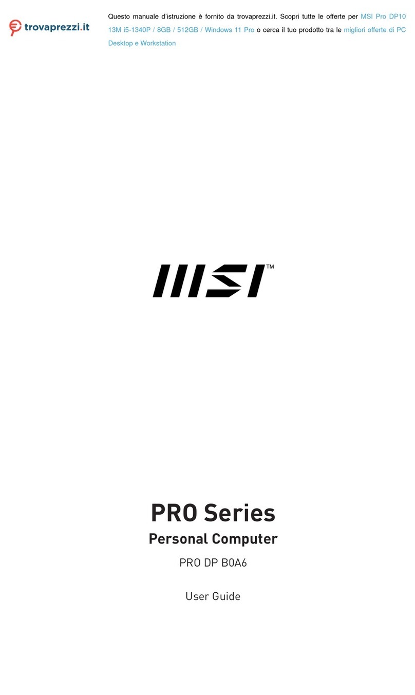 MSI Pro DP10 13M i5-1340P User manual MSI Pro DP10 13M i5-1340P User manual