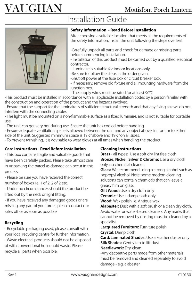 Vaughan Mottisfont CL0130 User manual