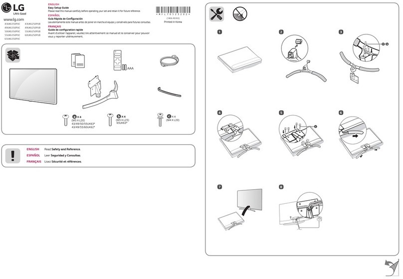 LG 49SK80 series Quick start guide