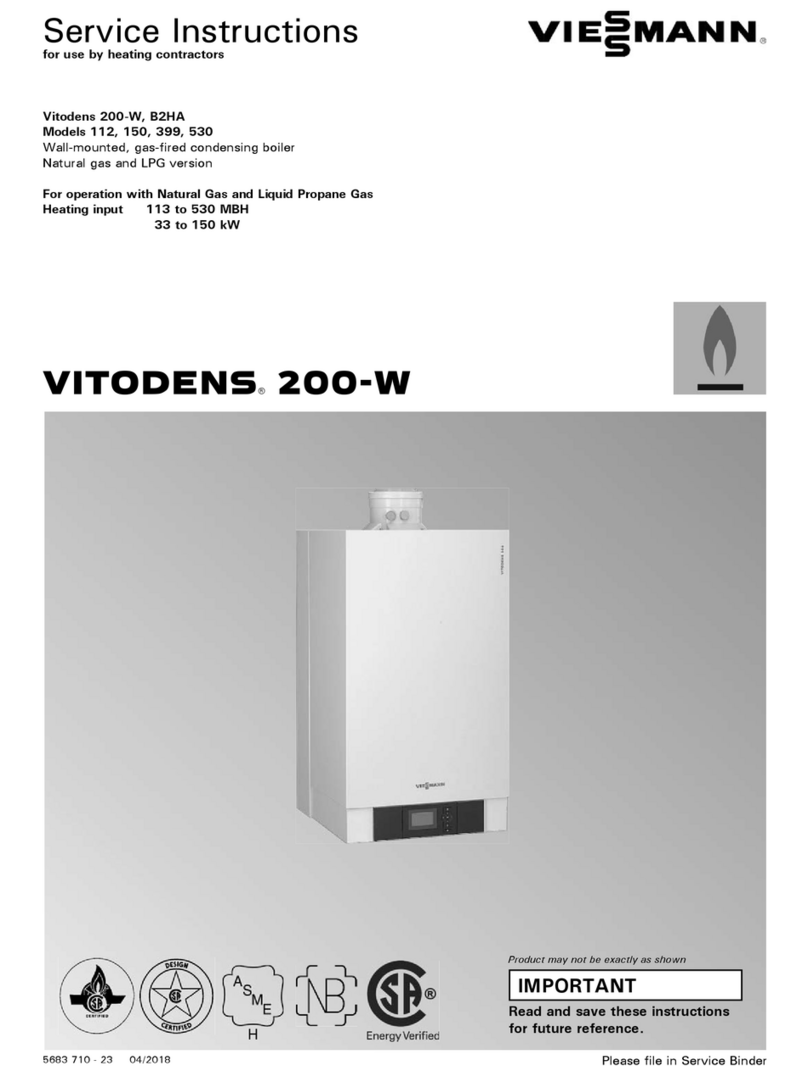 Viessmann VITODENS 200-W B2HA 150 Operating instructions Viessmann VITODENS 200-W B2HA 150 Operating instructions