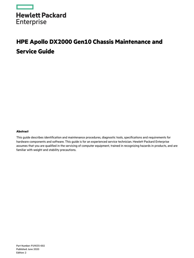Hewlett Packard Enterprise Apollo DX2000 Gen10 Maintenance and service guide Hewlett Packard Enterprise Apollo DX2000 Gen10 Maintenance and service guide