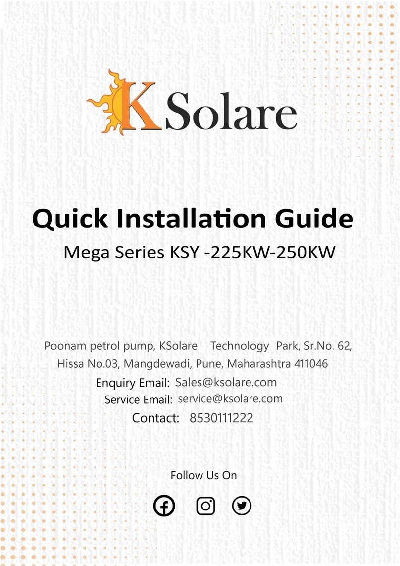 KSolare Mega Series Quick installation guide