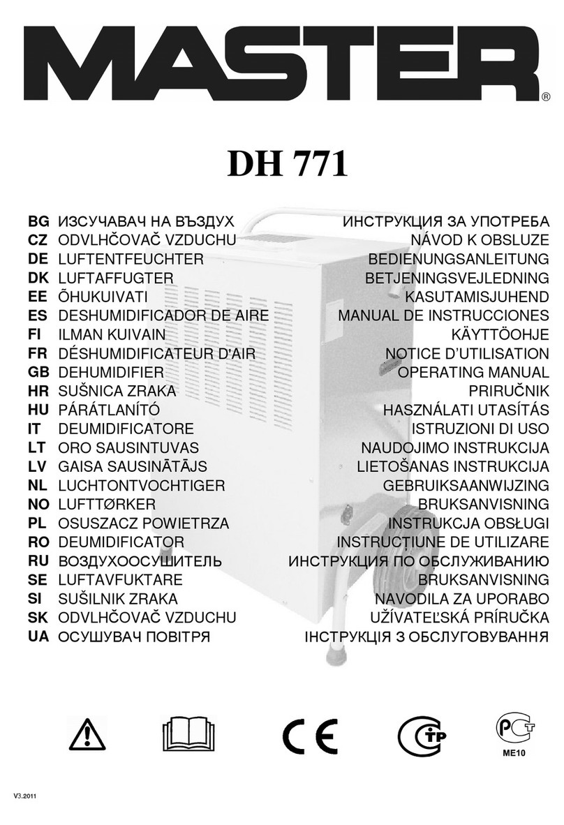 Master DH 771 operating manual