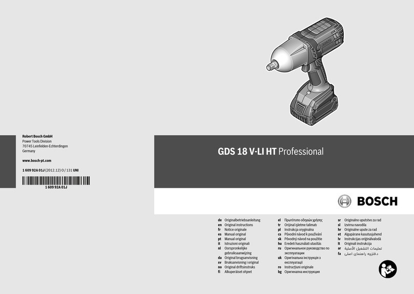 Bosch GDS 18 V-LI User manual
