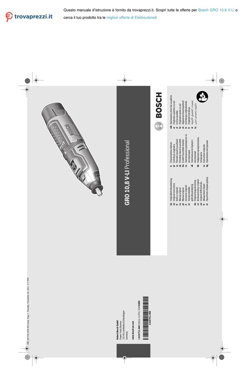 Bosch GRO 10,8 V-LI User manual