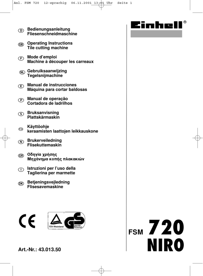 EINHELL FSM 720 NIRO operating instructions