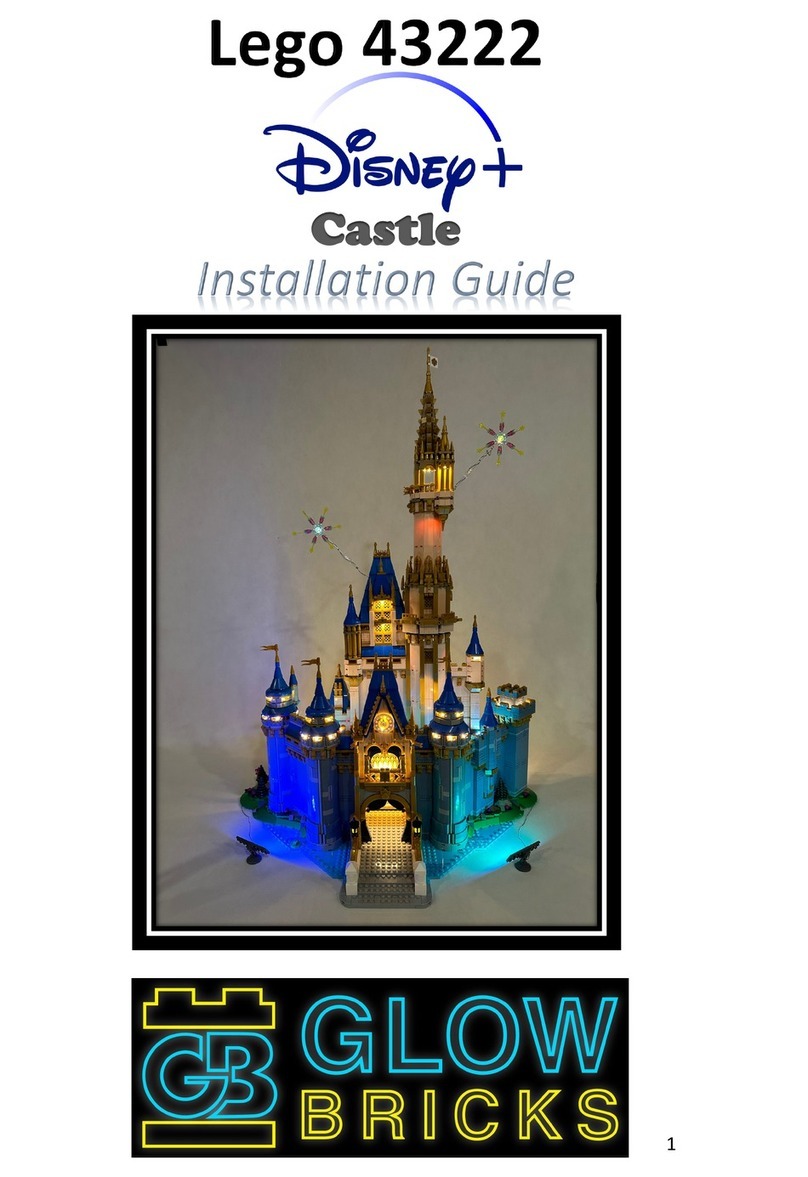 Glow Bricks Disney Castle Lego 43222 User manual Glow Bricks Disney Castle Lego 43222 User manual