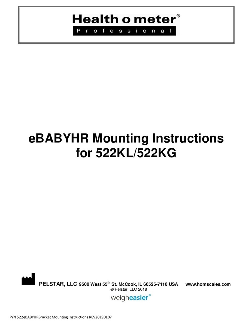 Health O Meter 522KG User manual