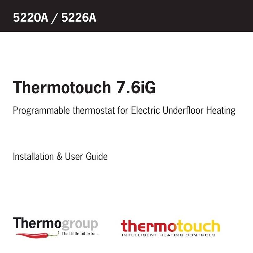 Thermogroup Thermotouch 7.6iG Installation & user guide Thermogroup Thermotouch 7.6iG Installation & user guide