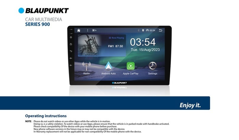 Blaupunkt 900 Series User manual