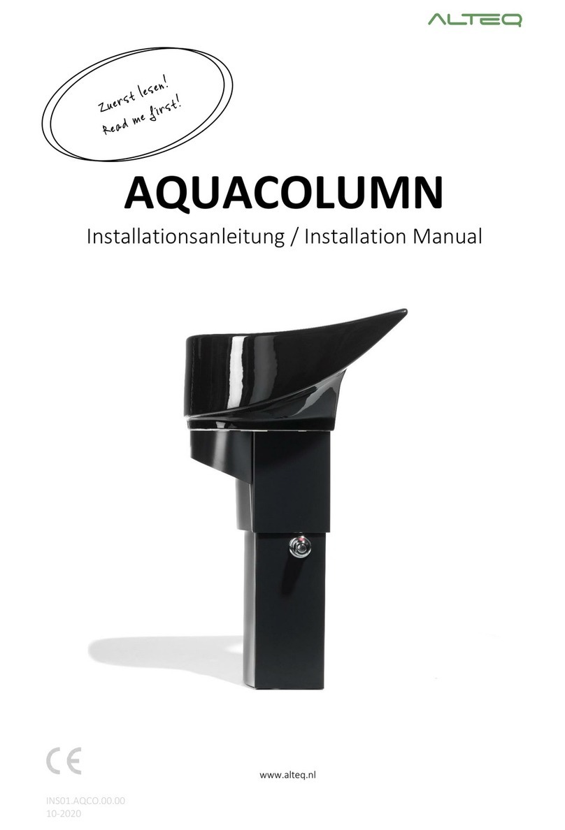 ALTEQ AQUACOLUMN installation manual