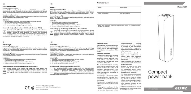ACME PB07 quick start guide