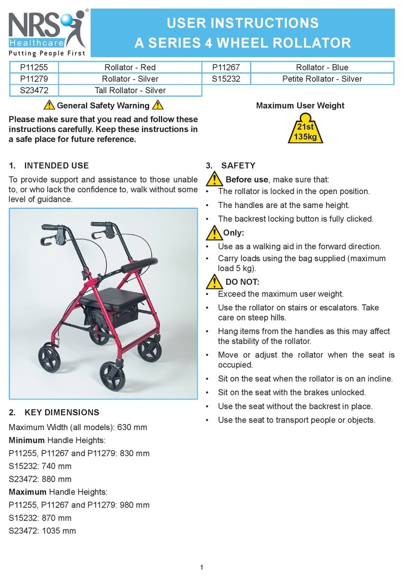 NRS Healthcare A Series User instructions