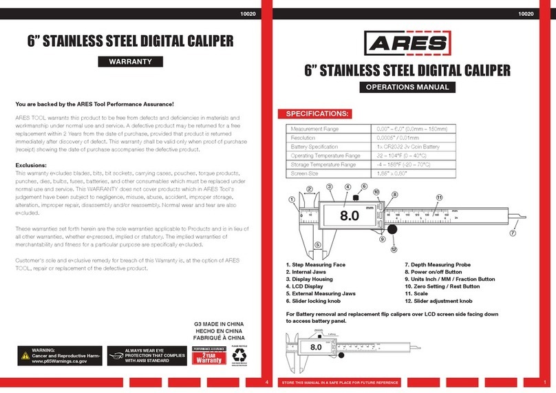 Ares 10020 User manual
