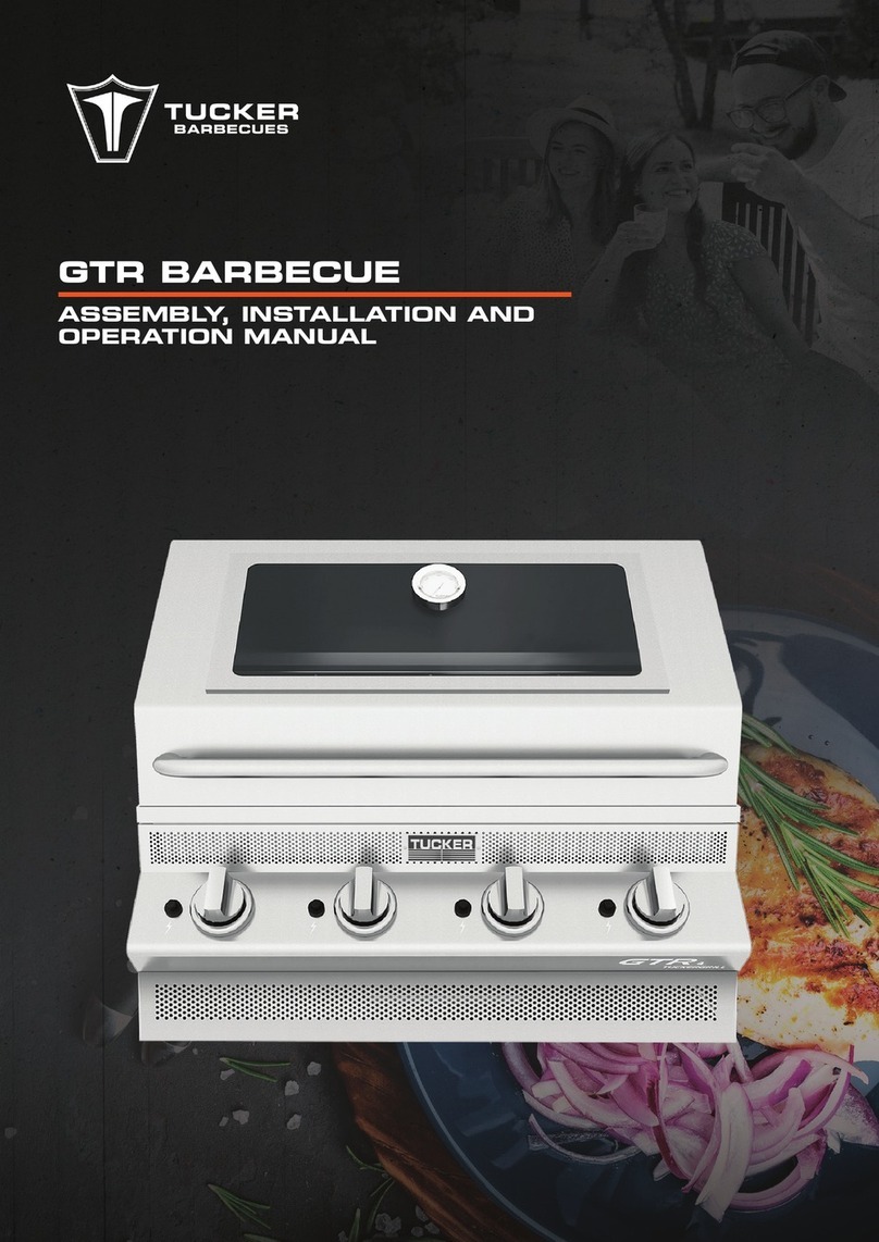 Tucker Barbecues GTRL1 Assembly, installation and operation manual