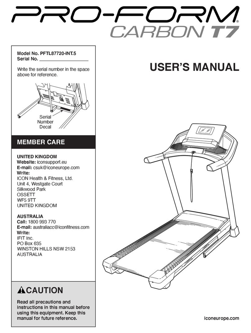 ICON Health & Fitness PFTL87720-INT.5 user manual ICON Health & Fitness PFTL87720-INT.5 user manual