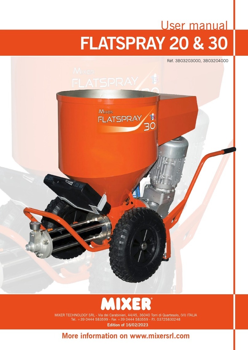 MIXER FLATSPRAY 20 user manual