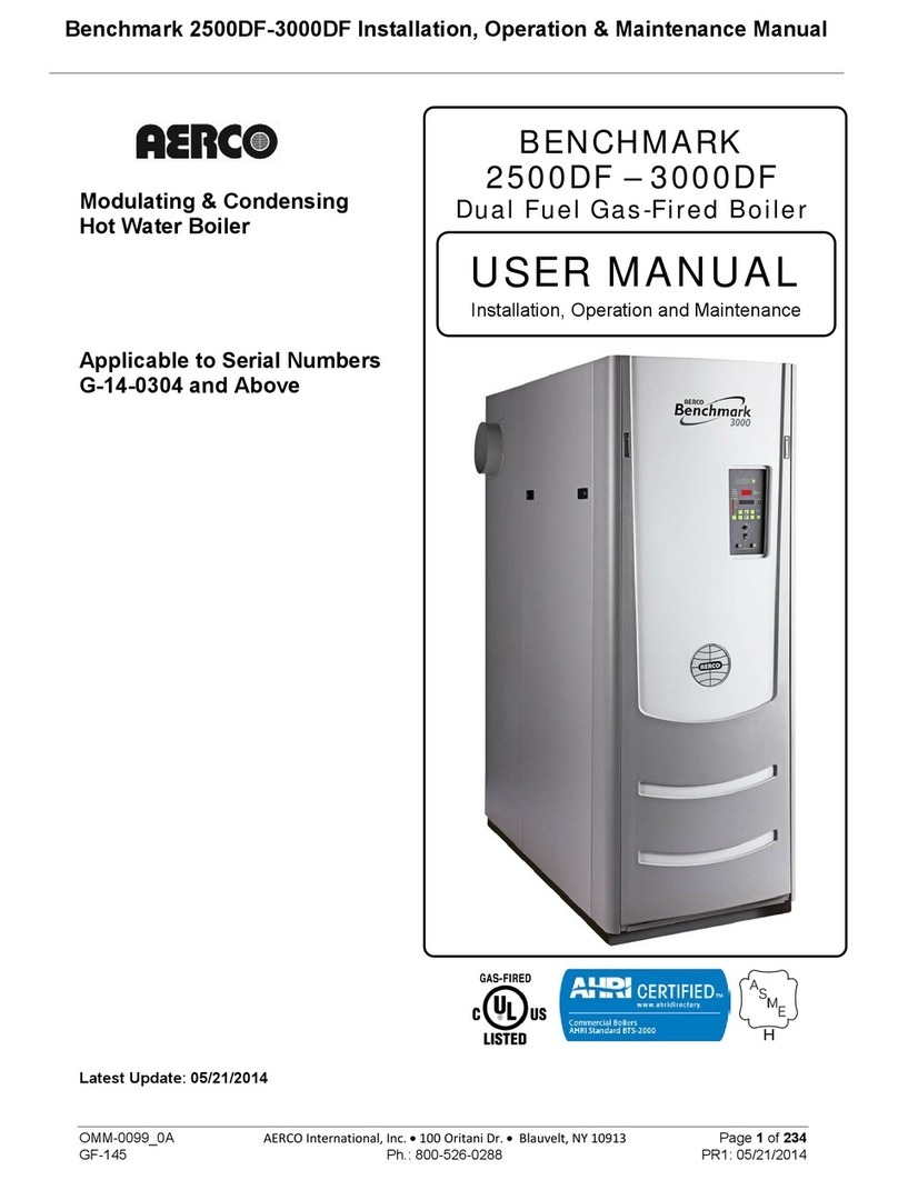 AER BENCHMARK 2500DF User manual