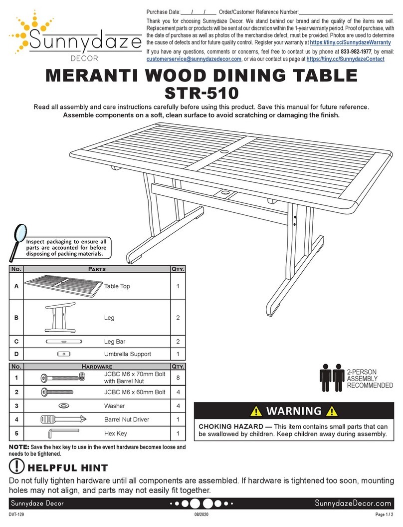 Sunnydaze Decor MERANTI STR-510 quick start guide
