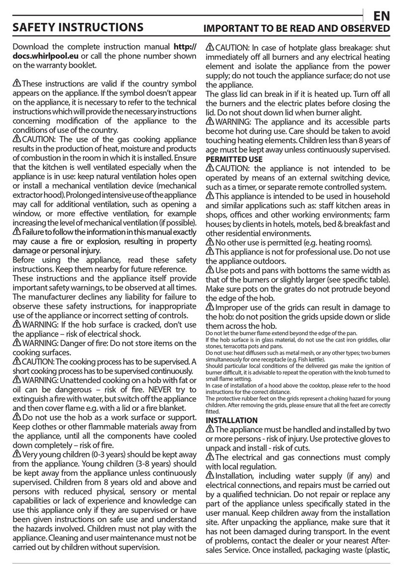 Whirlpool AKT 404/NB User manual