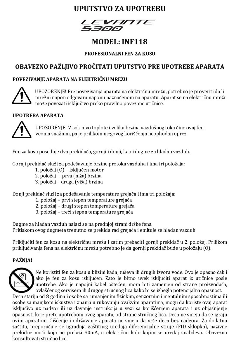 Infinity LEVANTE 5300 instruction manual