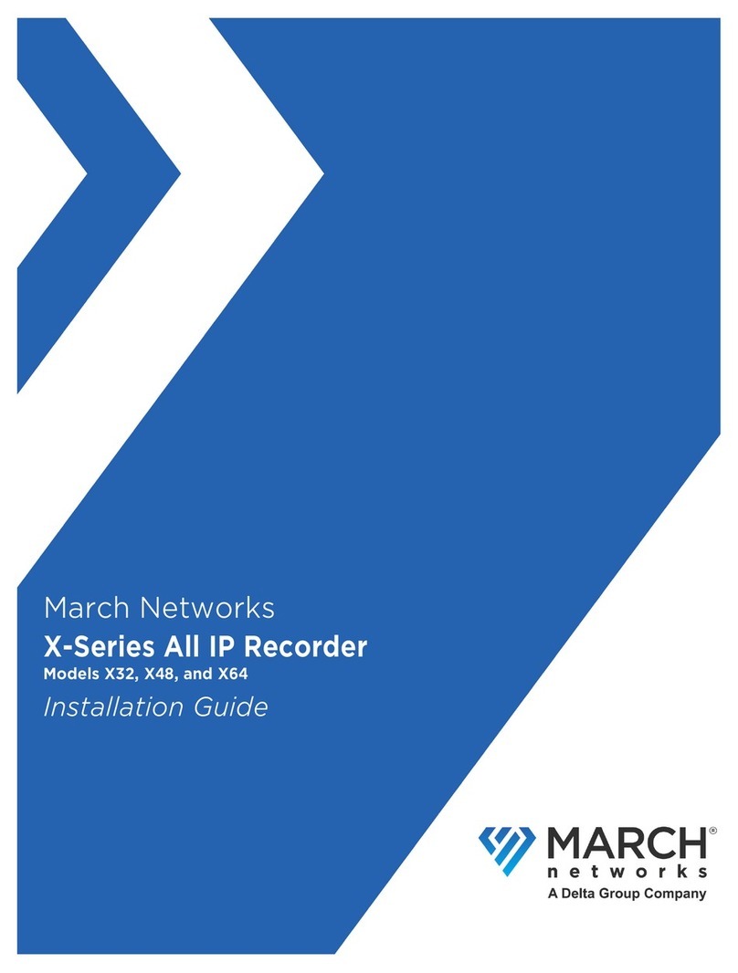 March Networks X Series User manual
