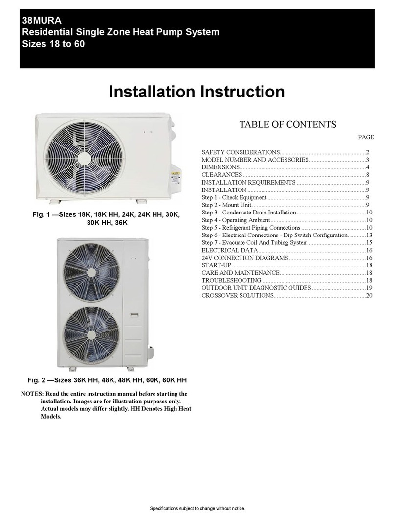 Carrier 38MURA User manual