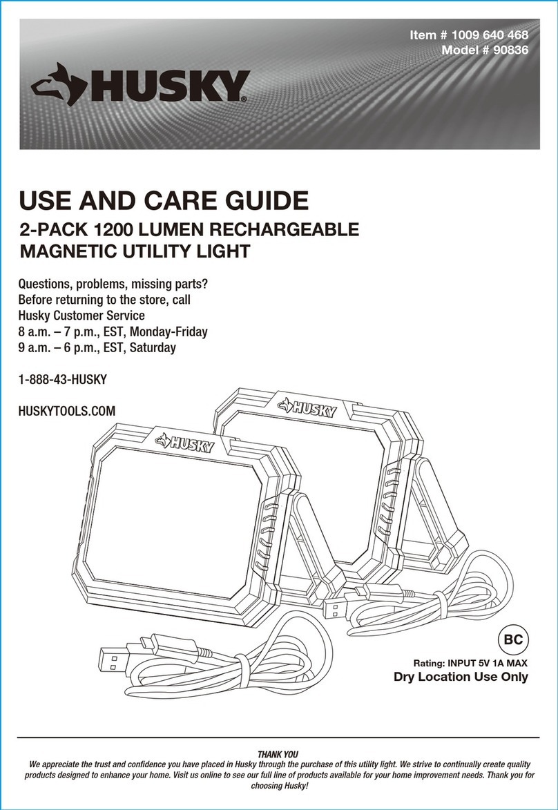 Husky 90836 Use and care guide