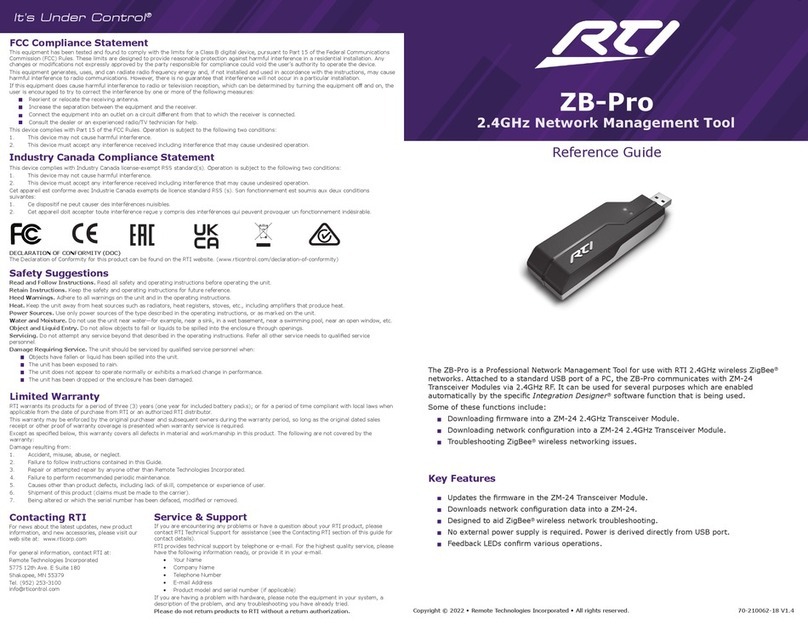 RTI ZB-Pro reference guide