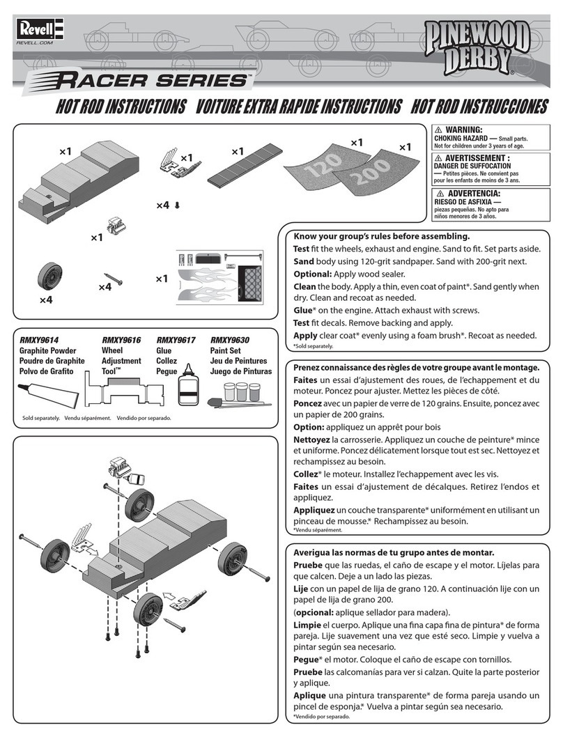 REVELL PINEWOOD DERBY RMXY9614 User manual