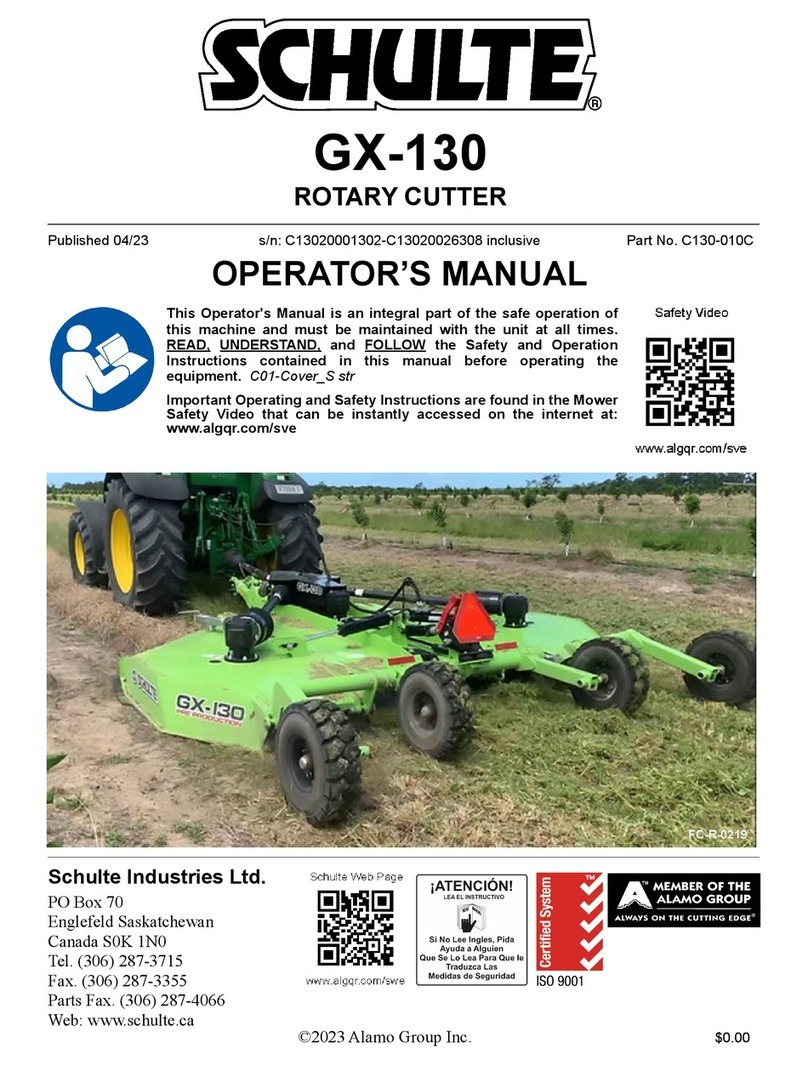 Schulte GX-130 User manual