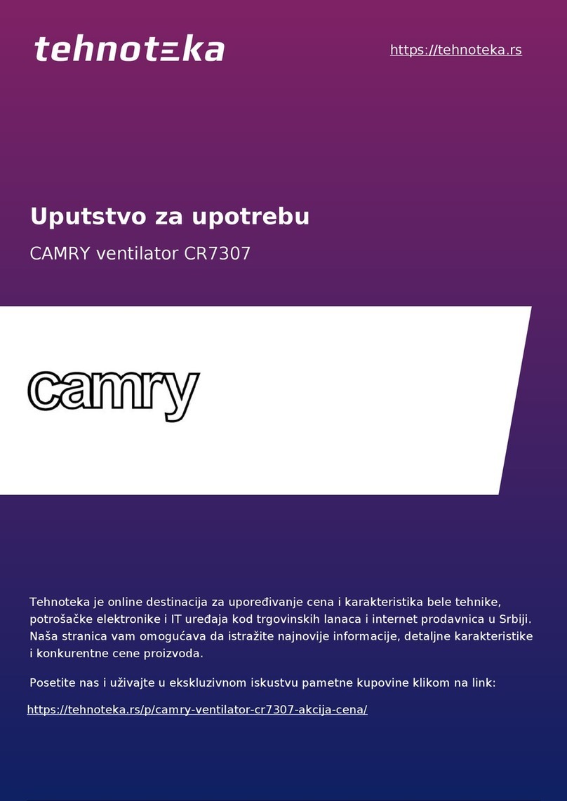 camry CR7307 user manual