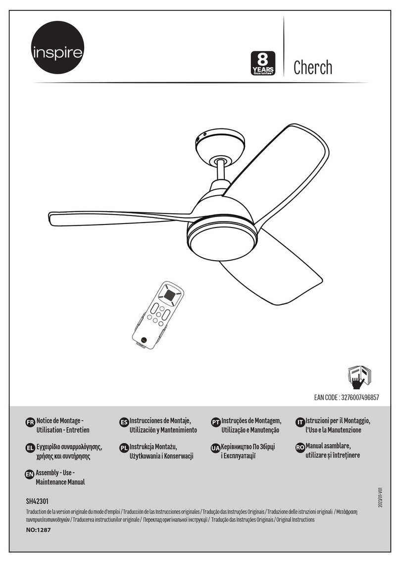 Inspire Cherch SH42301 Assembly, Use, Maintenance Manual