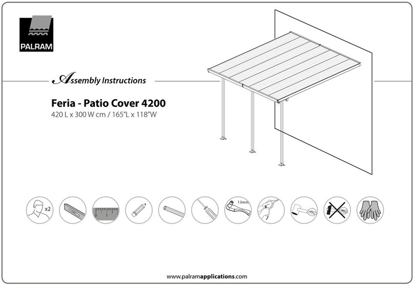 Palram Feria 4200 Assembly instructions