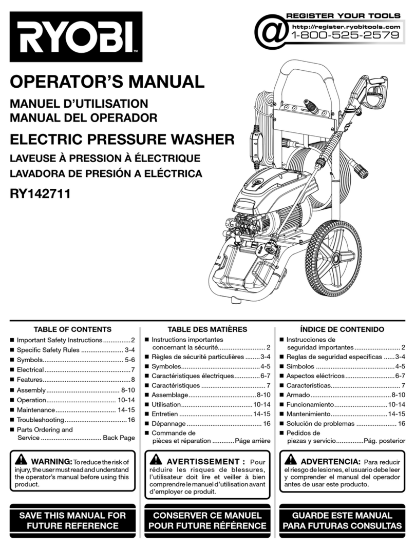 Ryobi RY142711 Operator's manual