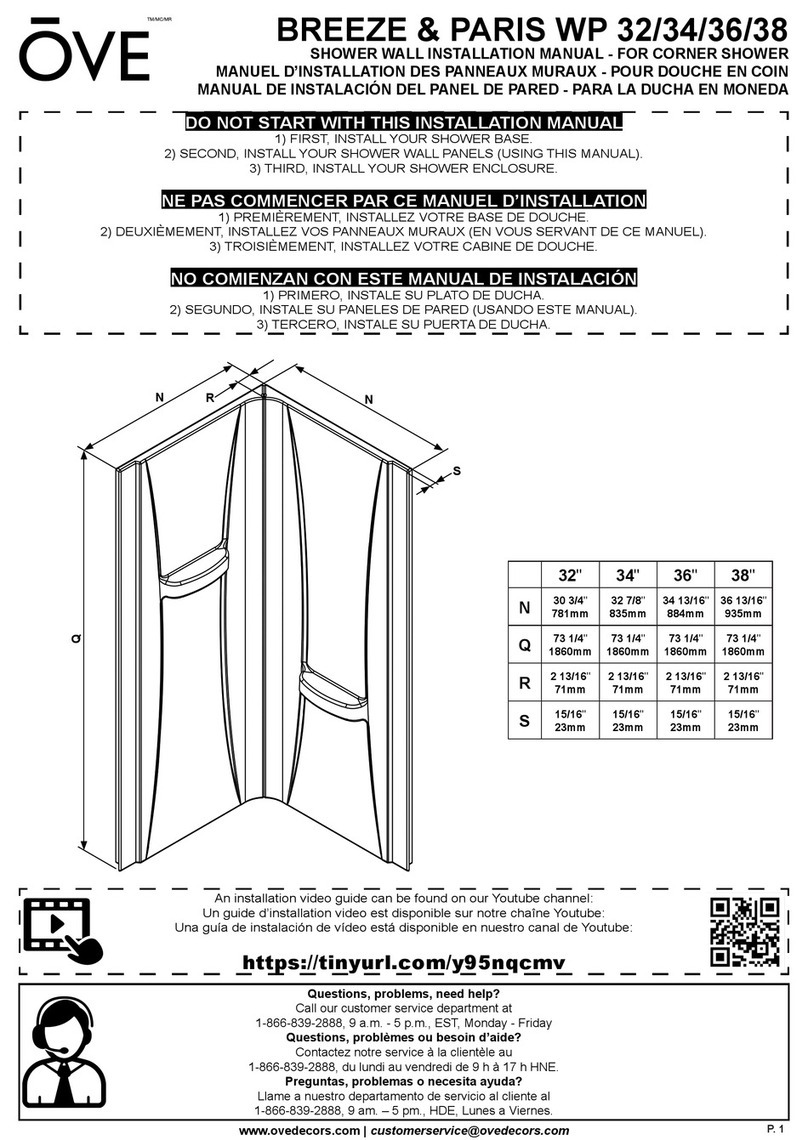 OVE BREEZE & PARIS WP 32 User manual