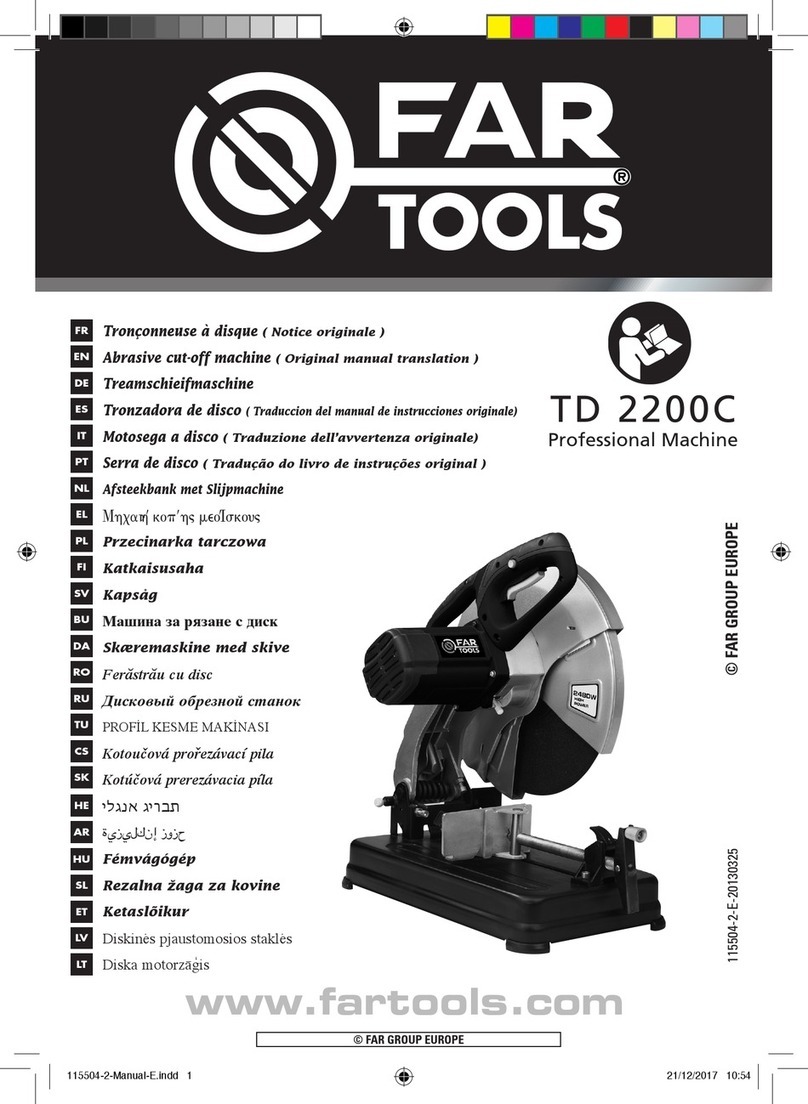 Far Tools TD 2200C Use and care manual
