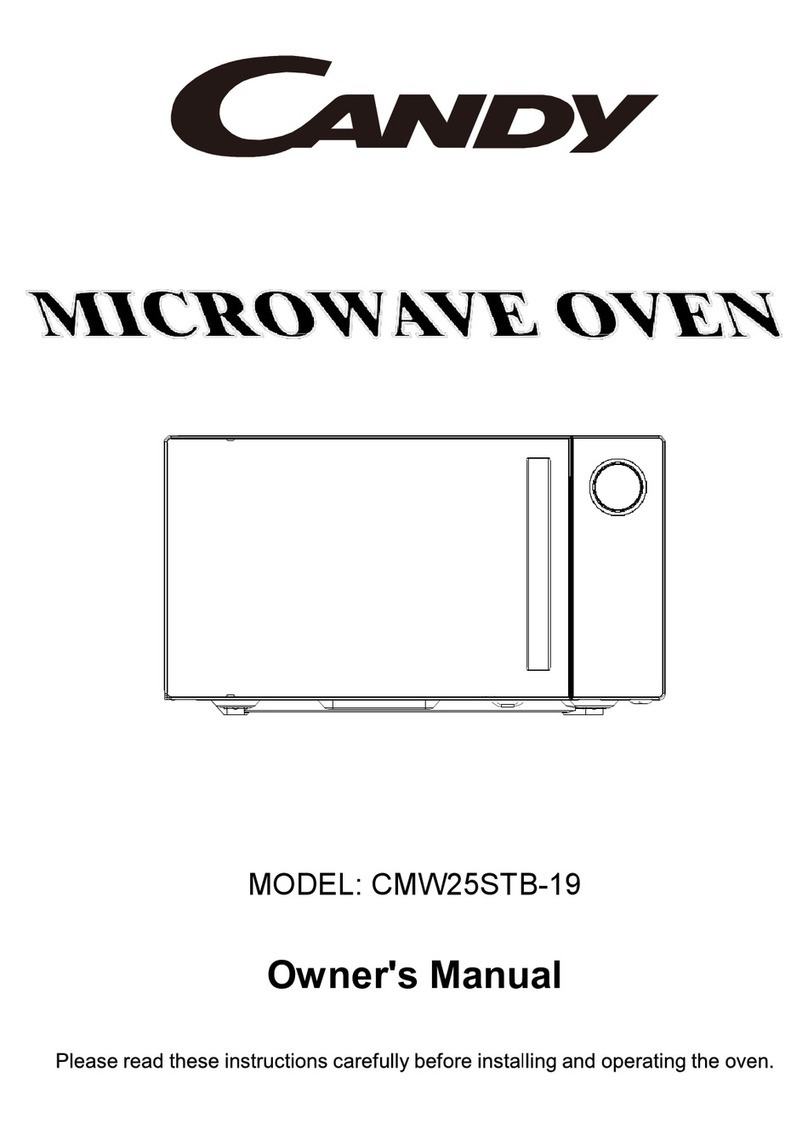 Candy CMW25STB-19 owner's manual