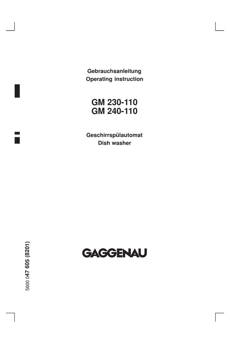 Gaggenau GM 230-110 Operating	 instruction