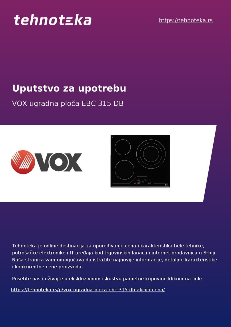 Vox EBC315 DB operating instructions