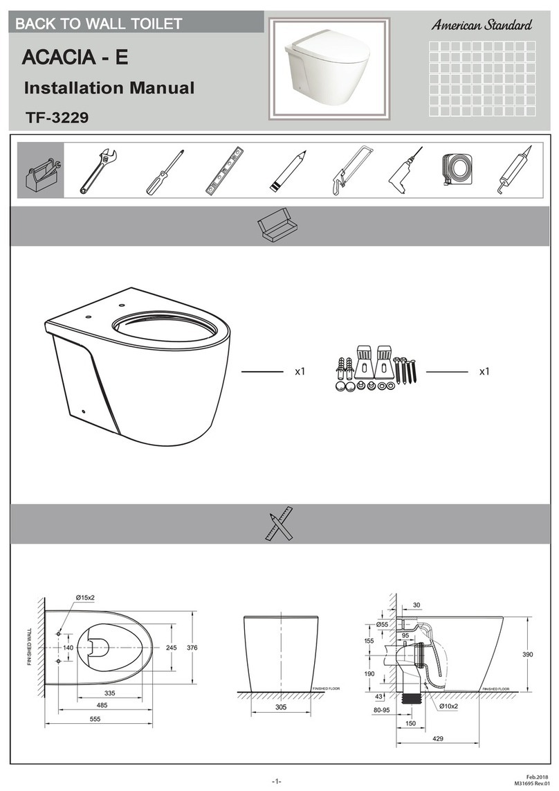American Standard TF-3229 User manual