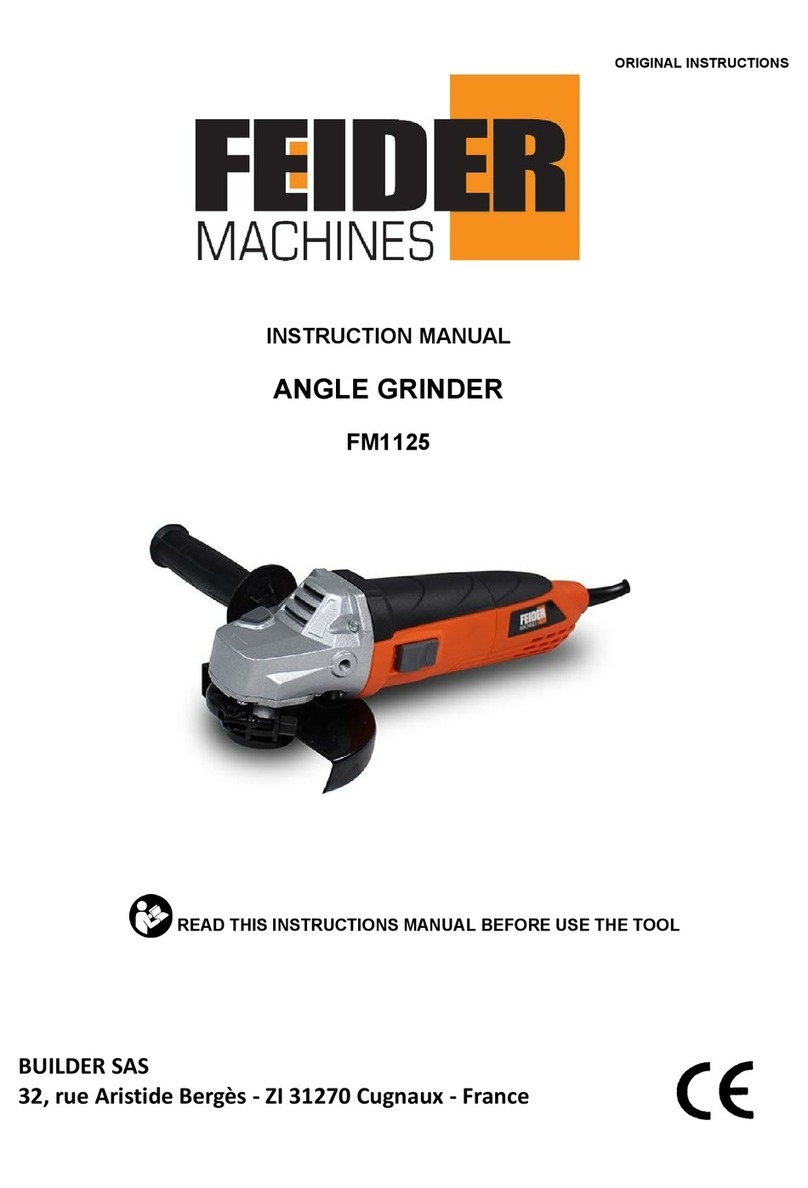 Feider Machines FM1125 instruction manual