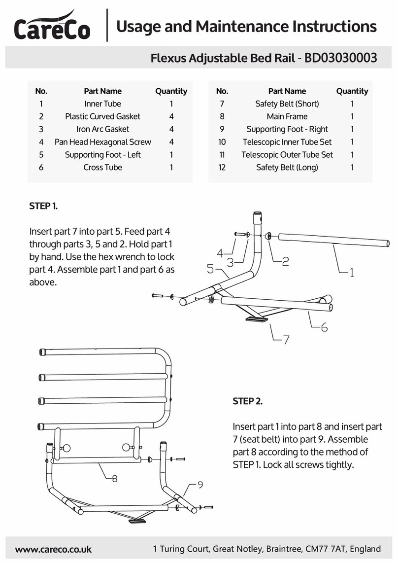CareCo 8D03030003 Usage and maintenance instructions